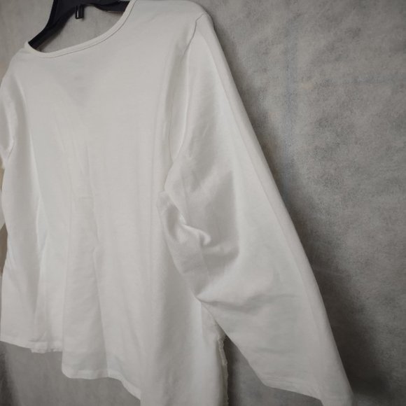 Croft & Barrow® 3/4 Sleeve Textured Blouse V-Neck Women's XL - Picture 4 of 10